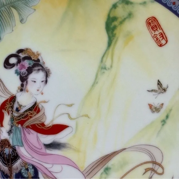 Vintage Imperial Jingdezhen 1985 Chinese Beauties Of Red Mansion Porcelain Plate - Picture 2 of 6